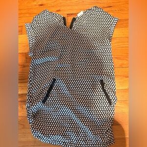 Hot & Delicious Black & White Chick Print Blouse